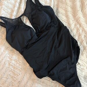 Black Mesh Swimsuit